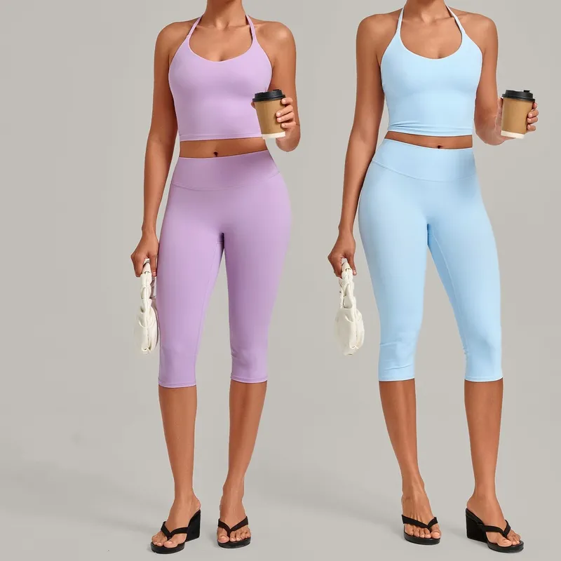 Conjunto de yoga para mujer a precio de mayorista en varios colores – Nueva llegada (Modelo FGBQS2712+4665)