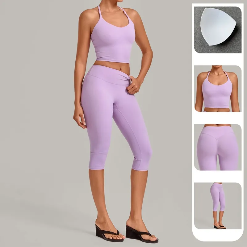 Conjunto de yoga para mujer a precio de mayorista en varios colores – Nueva llegada (Modelo FGBQS2712+4665)