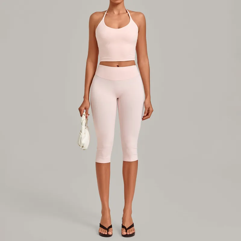 Conjunto de yoga para mujer a precio de mayorista en varios colores – Nueva llegada (Modelo FGBQS2712+4665)