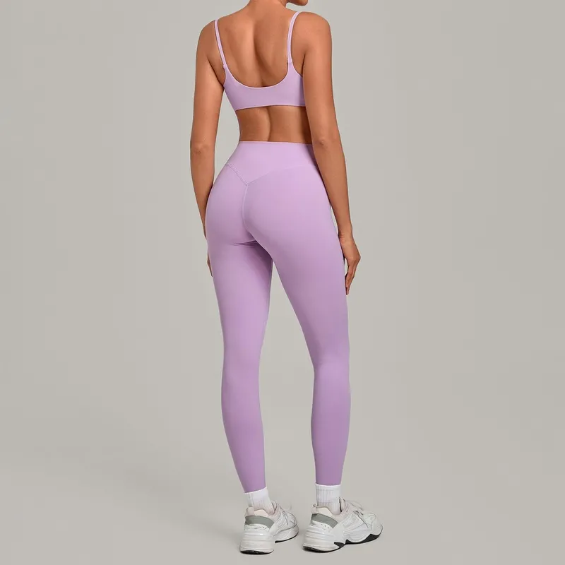 Conjunto de yoga y fitness para mujer, transpirable y de secado rápido (FGBQS3599+6220)
