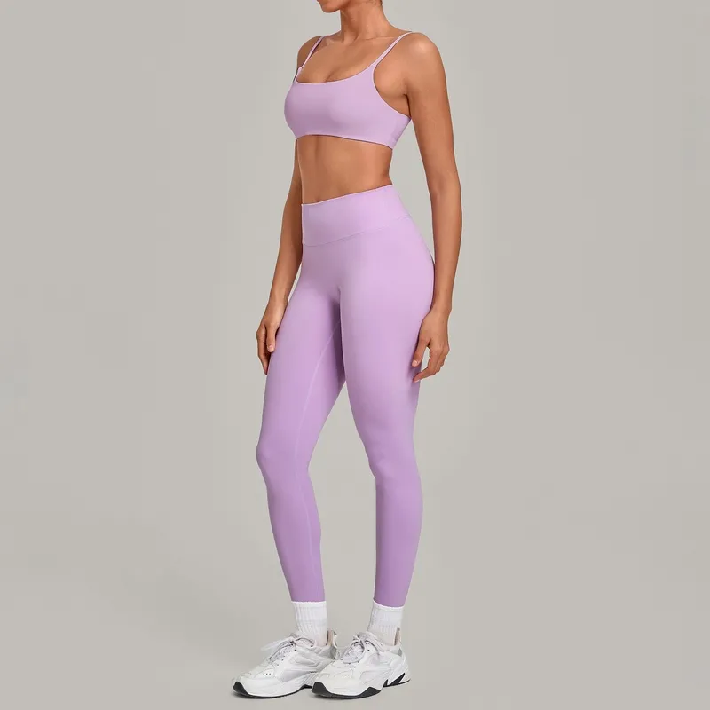 Conjunto de yoga y fitness para mujer, transpirable y de secado rápido (FGBQS3599+6220)