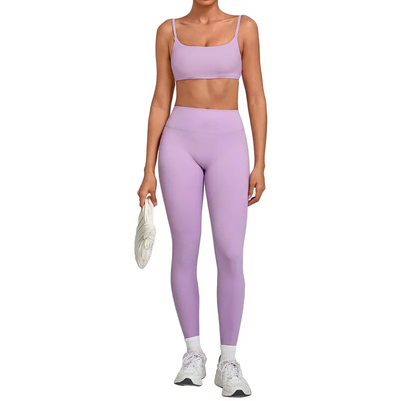 Conjunto de yoga y fitness para mujer, transpirable y de secado rápido (FGBQS3599+6220)