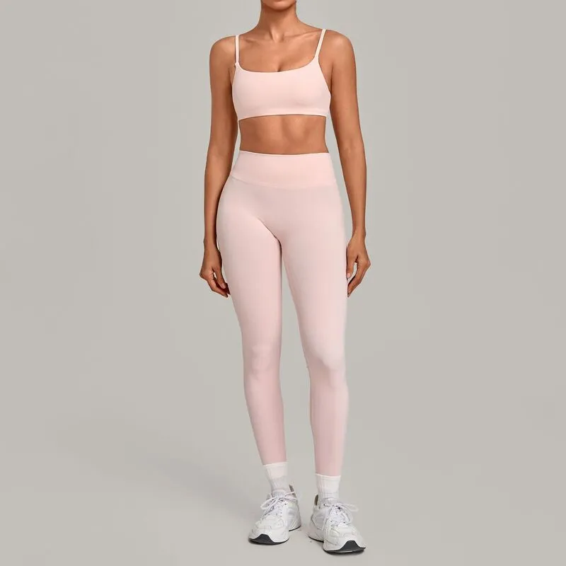 Conjunto de yoga y fitness para mujer, transpirable y de secado rápido (FGBQS3599+6220)