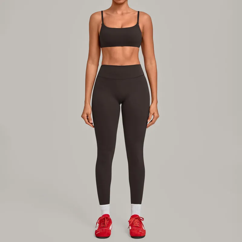 Conjunto de yoga y fitness para mujer, transpirable y de secado rápido (FGBQS3599+6220)