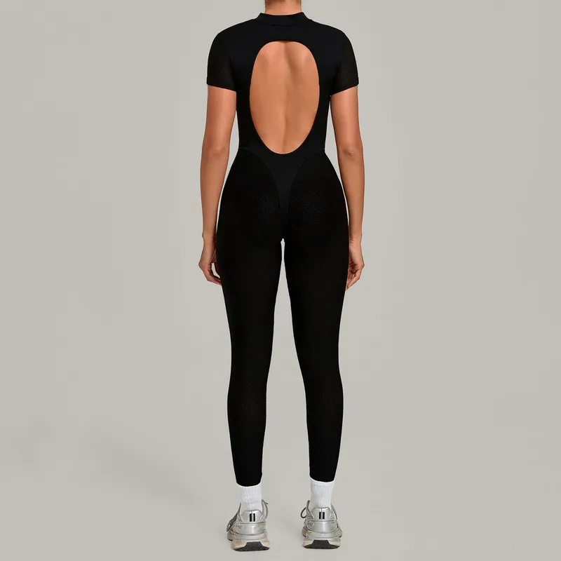 Mono deportivo para mujer: prenda ajustada de una pieza para yoga, running y fitness (modelo FGBQS7052)