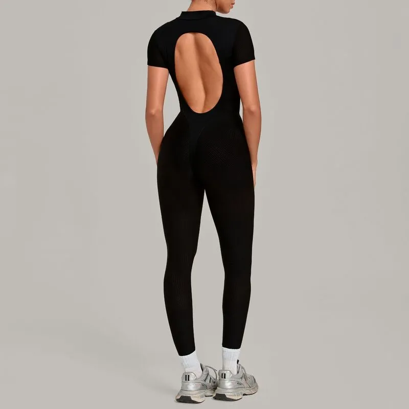 Mono deportivo para mujer: prenda ajustada de una pieza para yoga, running y fitness (modelo FGBQS7052)