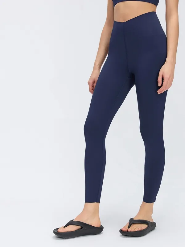 Mallas de Yoga de cintura alta para mujer, Control de barriga sólido, ligero, transpirable, de secado rápido, deporte, gimnasio FGBD26065