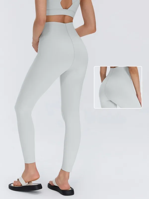 Mallas de Yoga de cintura alta para mujer, Control de barriga sólido, ligero, transpirable, de secado rápido, deporte, gimnasio FGBD26065