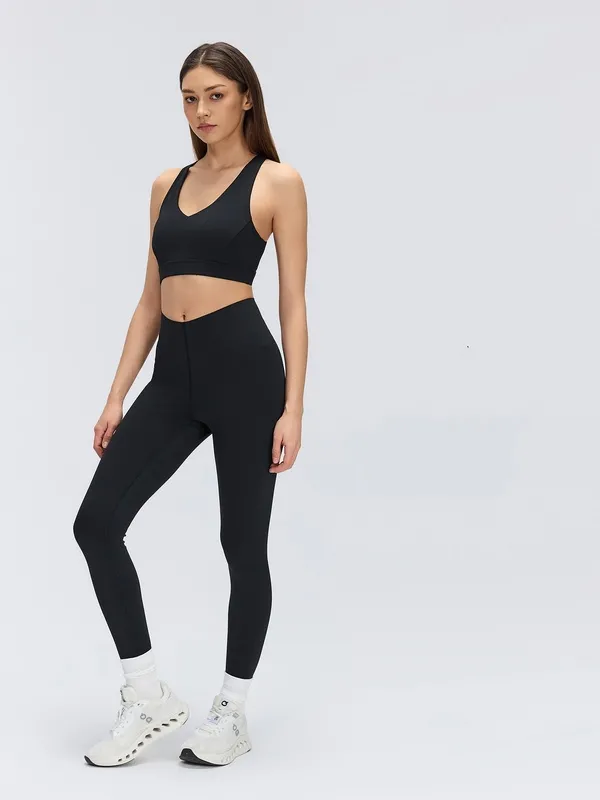 Mallas de Yoga de cintura alta para mujer, Control de barriga sólido, ligero, transpirable, de secado rápido, deporte, gimnasio FGBD26065