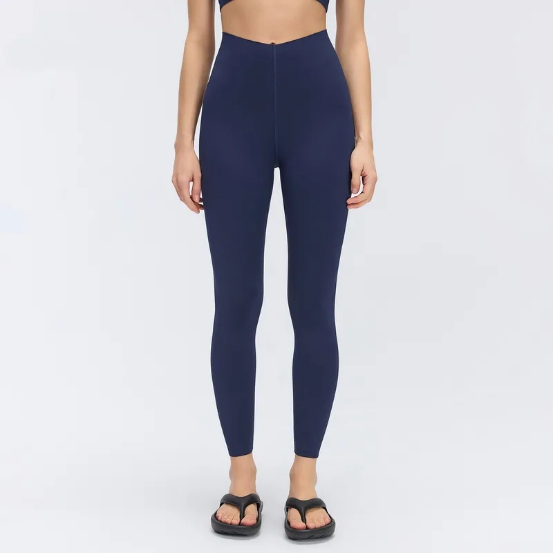 Mallas de Yoga de cintura alta para mujer, Control de barriga sólido, ligero, transpirable, de secado rápido, deporte, gimnasio FGBD26065