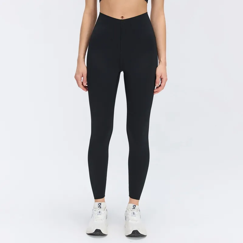 Mallas de Yoga de cintura alta para mujer, Control de barriga sólido, ligero, transpirable, de secado rápido, deporte, gimnasio FGBD26065