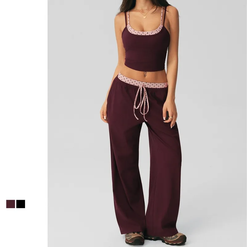 Conjunto de yoga para mujer de cintura alta (modelo FGBSM2616)