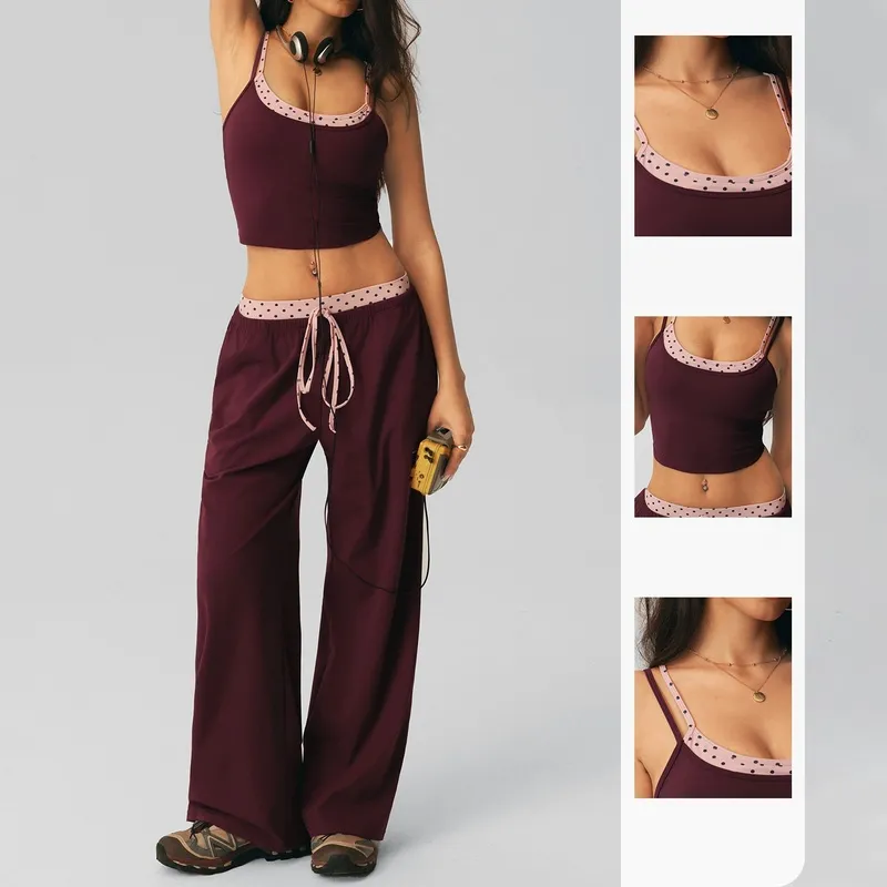 Conjunto de yoga para mujer de cintura alta (modelo FGBSM2616)