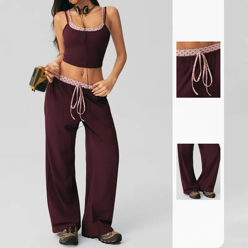 Conjunto de yoga para mujer de cintura alta (modelo FGBSM2616)