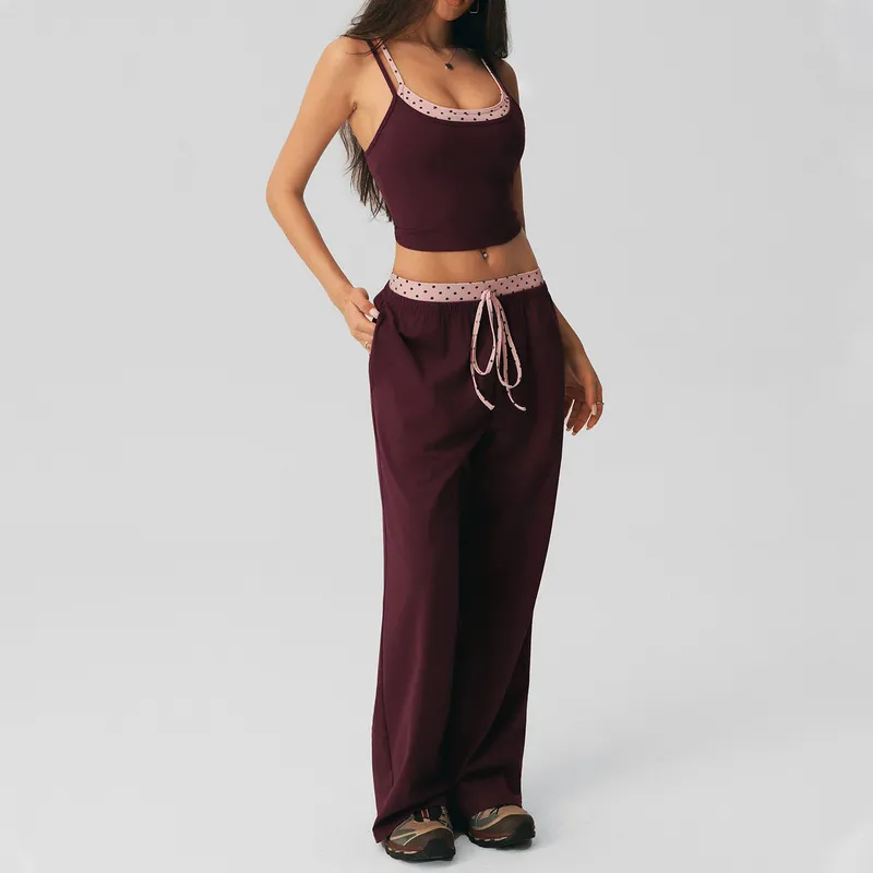 Conjunto de yoga para mujer de cintura alta (modelo FGBSM2616)