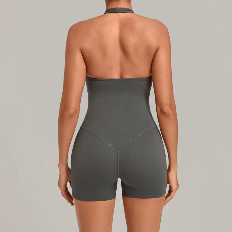 Mono de yoga de una pieza para mujer, transpirable, de secado rápido y con espalda abierta (modelo FGBQS4416)