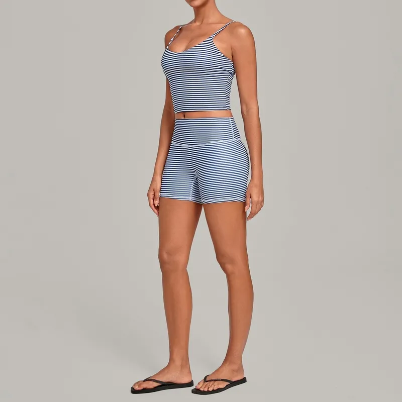 Conjunto deportivo para mujer (camiseta sin mangas y pantalones cortos) para gimnasio, fitness y yoga; tejido de secado rápido, ideal para correr y actividades al aire libre (modelo FGBQS7116+1571)