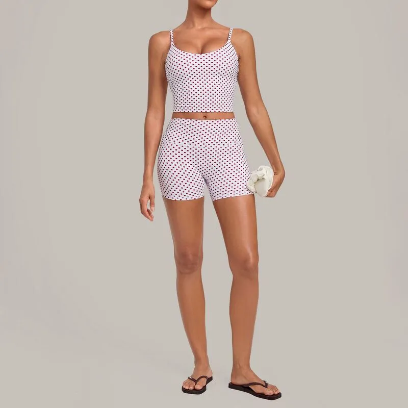 Conjunto deportivo para mujer (camiseta sin mangas y pantalones cortos) para gimnasio, fitness y yoga; tejido de secado rápido, ideal para correr y actividades al aire libre (modelo FGBQS7116+1571)