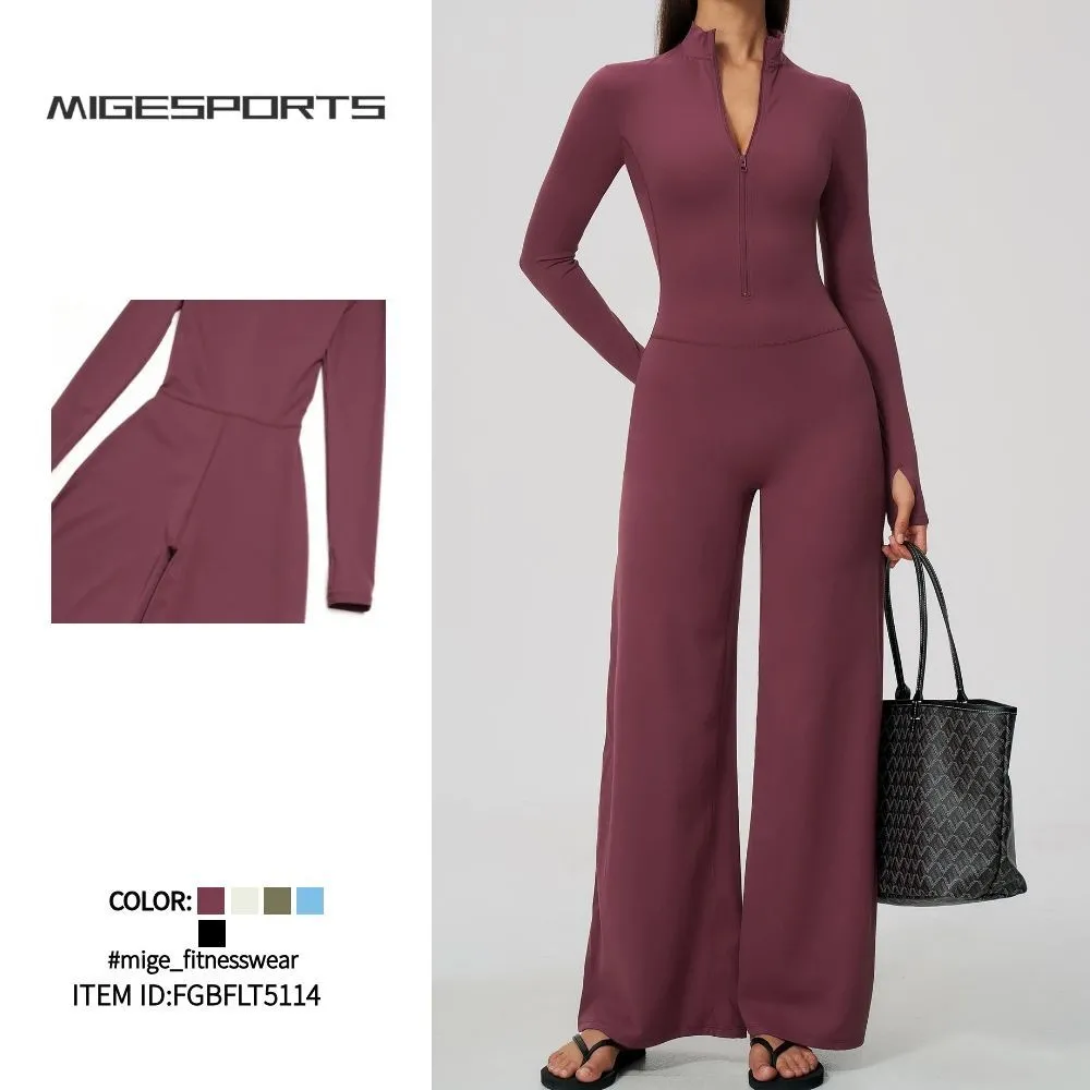 Ropa deportiva de secado rápido para mujer, traje de Yoga, mono deportivo para Fitness, mono de Yoga FGBFLT5114