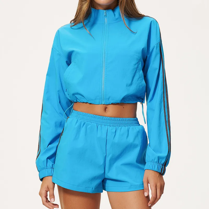 Conjunto deportivo de dos piezas para mujer: secado rápido, transpirable, ideal para yoga, gimnasio, fitness y uso casual (modelo FGBTZ2592)