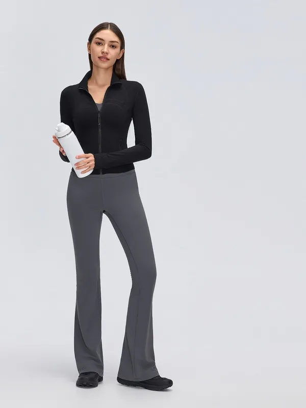 Chaqueta deportiva para mujer, transpirable y entallada, de manga larga con aberturas para los pulgares, ideal para correr, gimnasio, fitness y entrenamiento (FGBD26161)