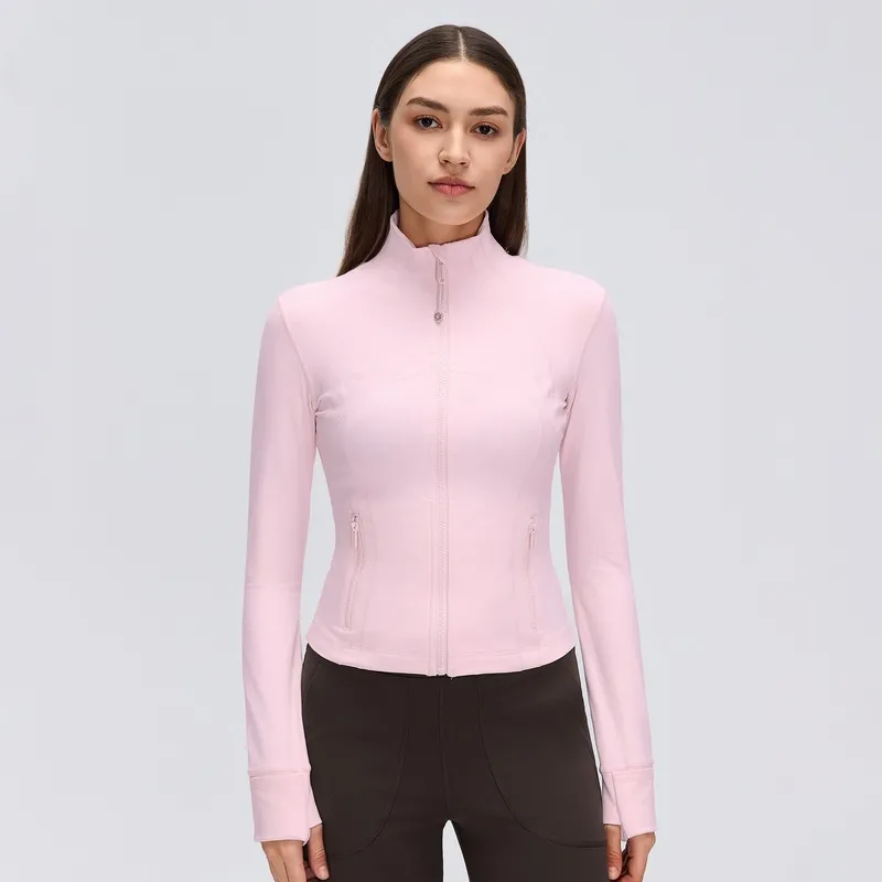 Chaqueta deportiva para mujer, transpirable y entallada, de manga larga con aberturas para los pulgares, ideal para correr, gimnasio, fitness y entrenamiento (FGBD26161)